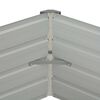 vidaXL حوض حديقة مرتفع 129×129×46 سم فولاذ مجلفن أخضر