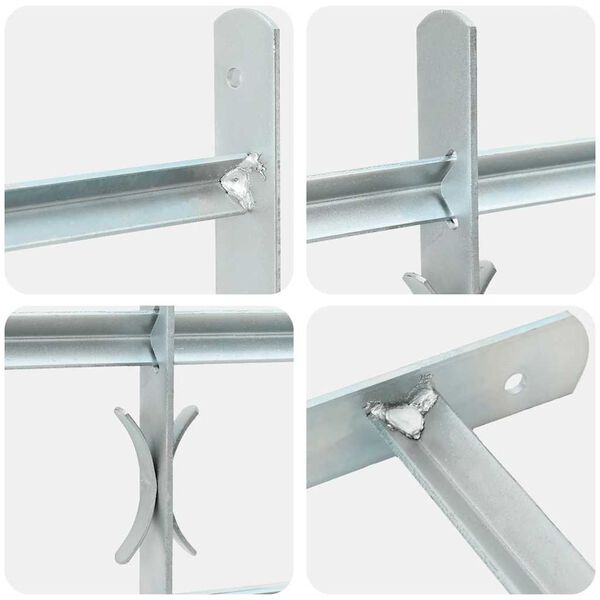 141383 شبكة أمان قابلة للتعديل للنوافذ مع 3 قضبان مستعرضة 700-1050 ملم