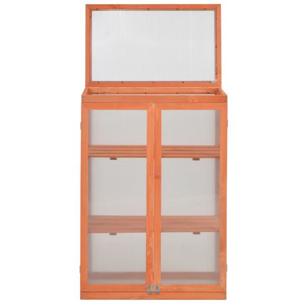 vidaXL دفيئة بيت محمي خشب 109x47x75 سم