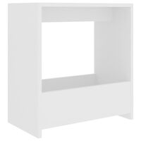 vidaXL طاولة جانبية أبيض 50×26×50 سم خشب صناعي