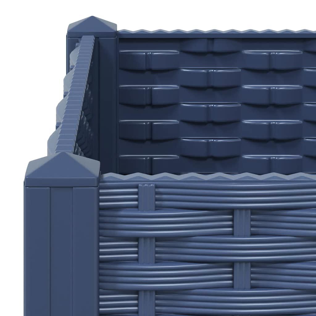 vidaXL حوض زراعي مرتفع 40×40×38 سم بولي بروبيلين