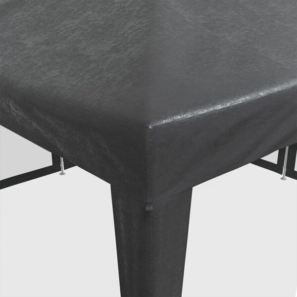 vidaXL خيمة حفلات 8 جدران جانبية شبكية أنثراسيت 4×4 م HDPE