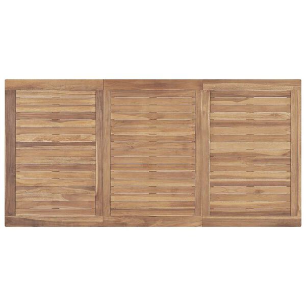 vidaXL طاولة سفرة حديقة 160×80×77 سم خشب ساج صلب