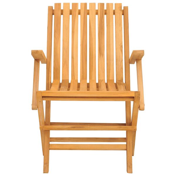 vidaXL كراسي حديقة قابلة للطي 8 ق 61x67x90 سم خشب ساج صلب
