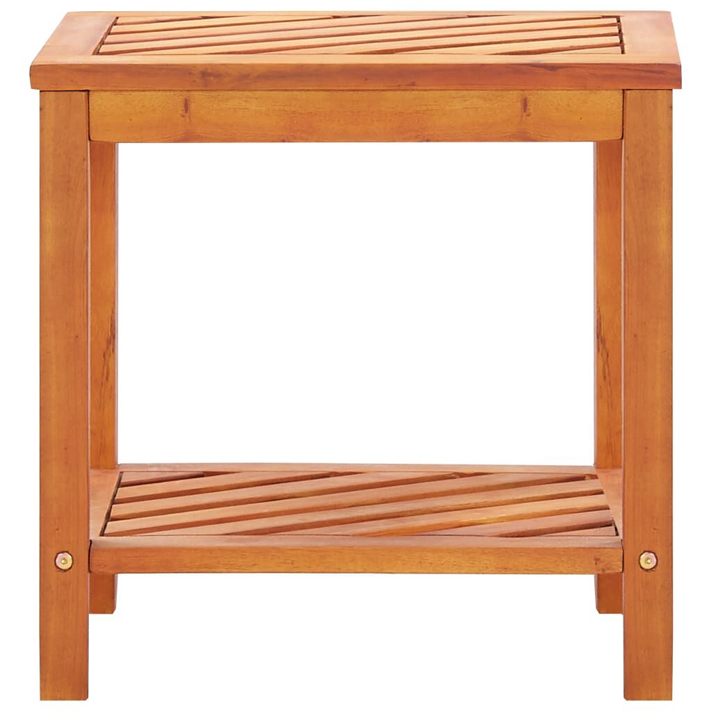 vidaXL طاولة جانبية خشب أكاسيا صلب 45×33×45 سم
