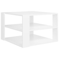 vidaXL طاولة قهوة أبيض 40x60x60 سم خشب صناعي