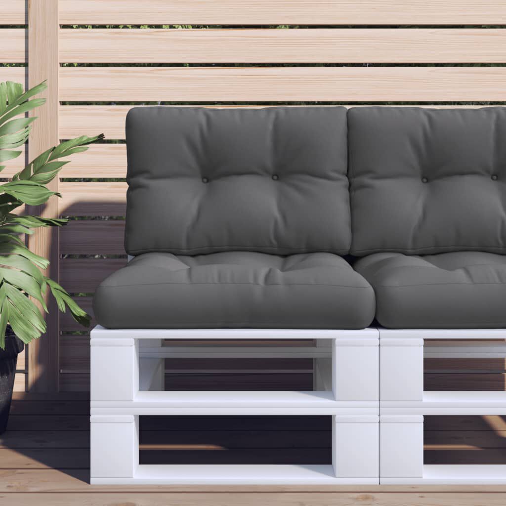 vidaXL وسادة أريكة طبلية أنثراسيت 50×40×10 سم