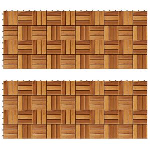 بلاط تزيين أرضيات 30&times;30 سم طقم أكاسيا 20 قطعة