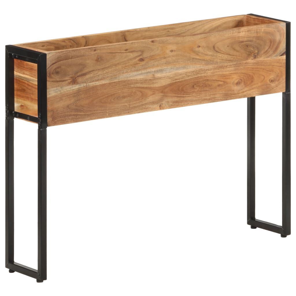 vidaXL حوض زرع 90×20×68 سم خشب أكاسيا صلب