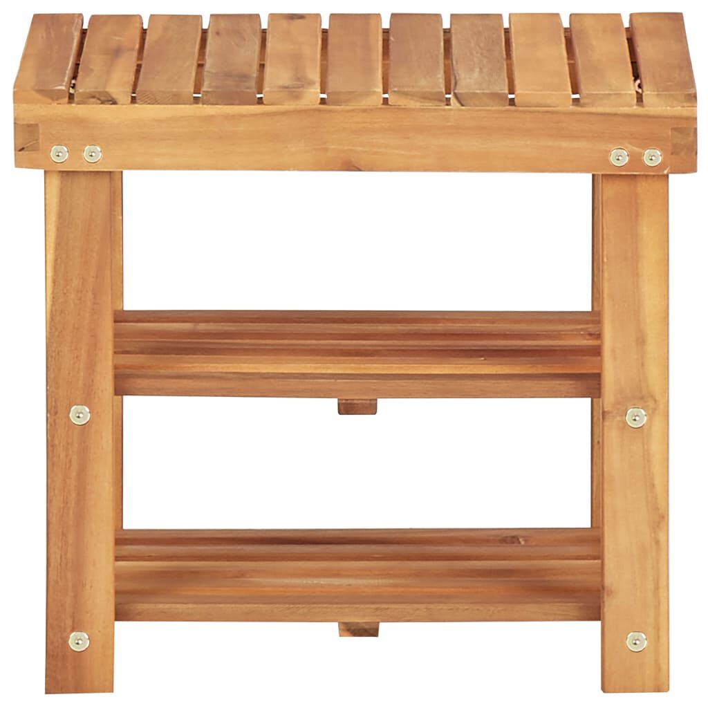 vidaXL رف أحذية 90×32×45 سم خشب أكاسيا صلب