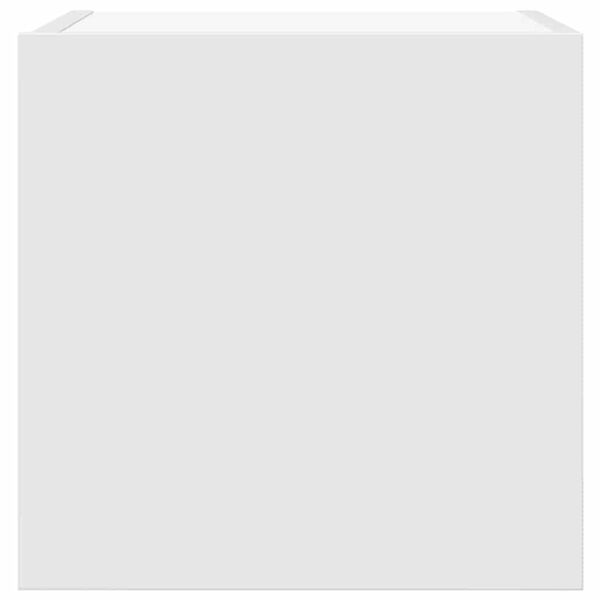 vidaXL خزانات تلفزيون جدارية 2 قطع أبيض 30x30x30.5 سم