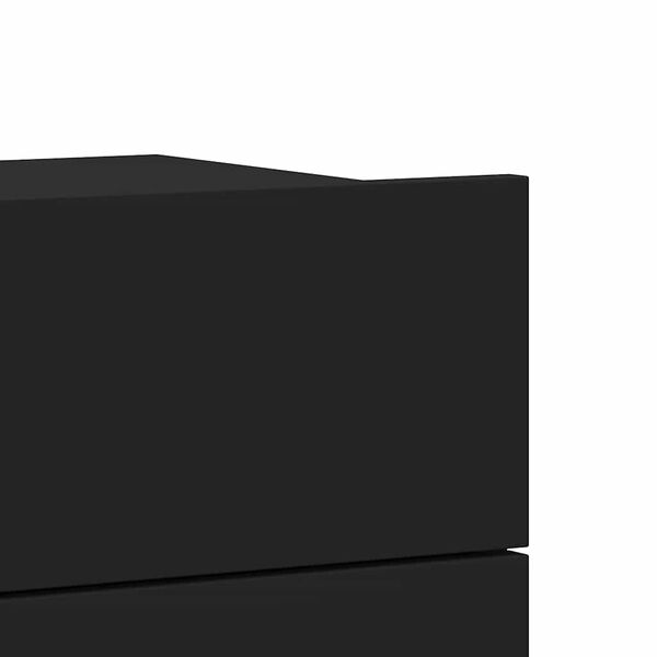 vidaXL خزانة جانب السرير لون أسود 40×30×30 سم خشب صناعي