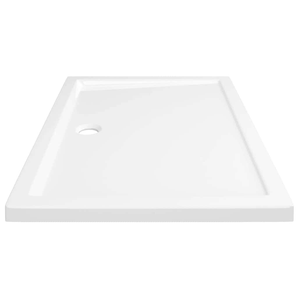 vidaXL قاعدة دش ABS مستطيلة لون أبيض 70×100 سم
