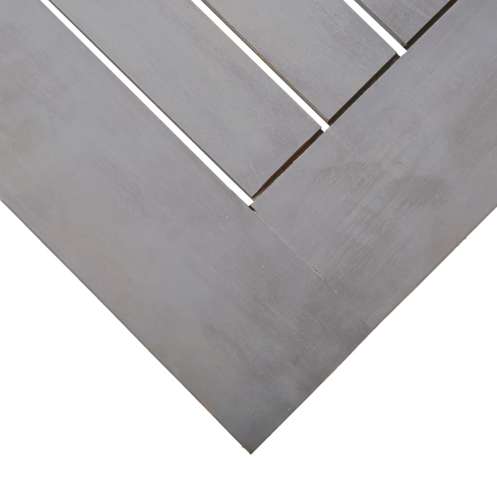 vidaXL طاولة حديقة رمادي 200×100×75 سم خشب أكاسيا صلب