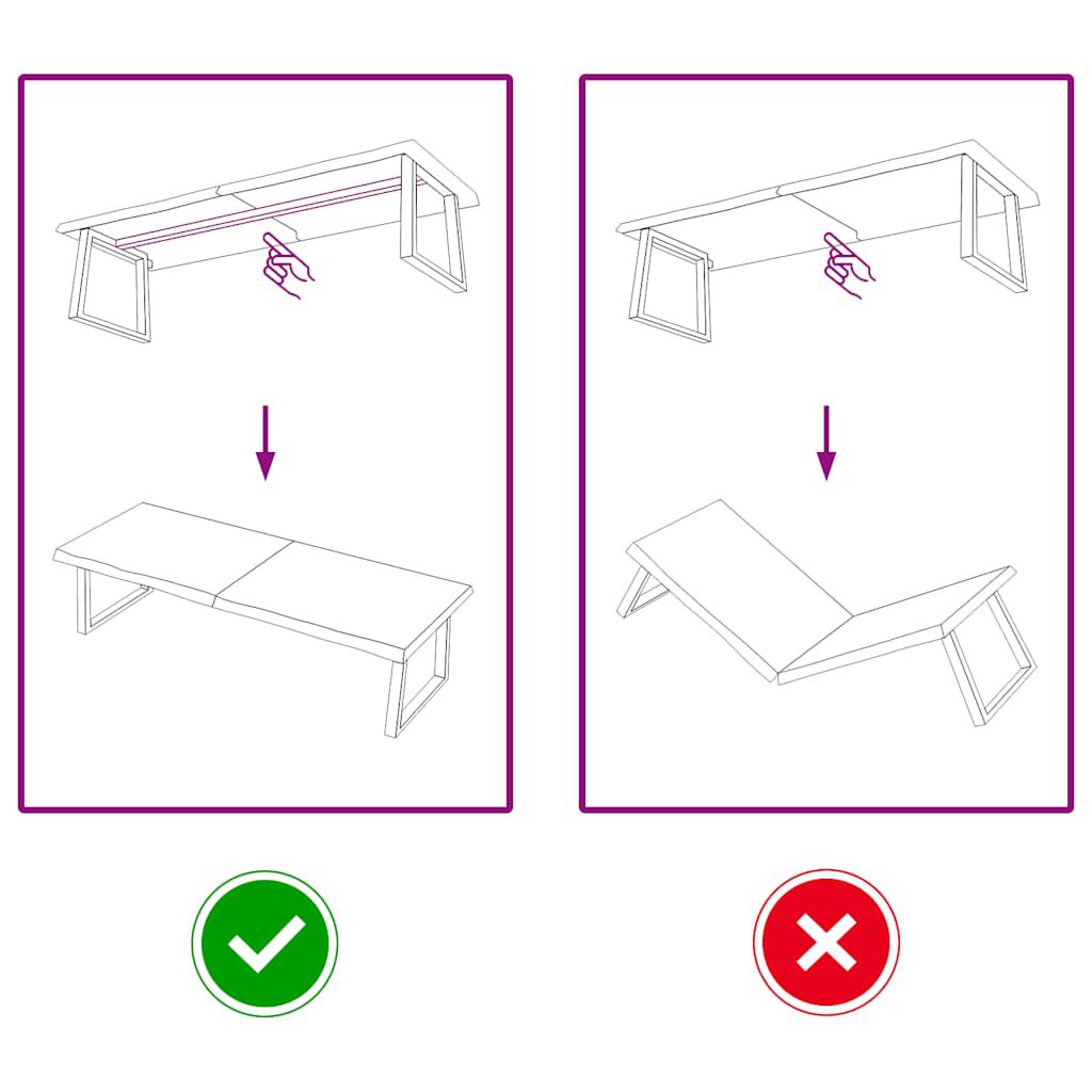 vidaXL رف حائط لون بني فاتح 160*50*(2-4) سم خشب بلوط صلب معالج
