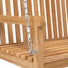 vidaXL بنش متأرجح خشب ساج صلب 114×60×64 سم