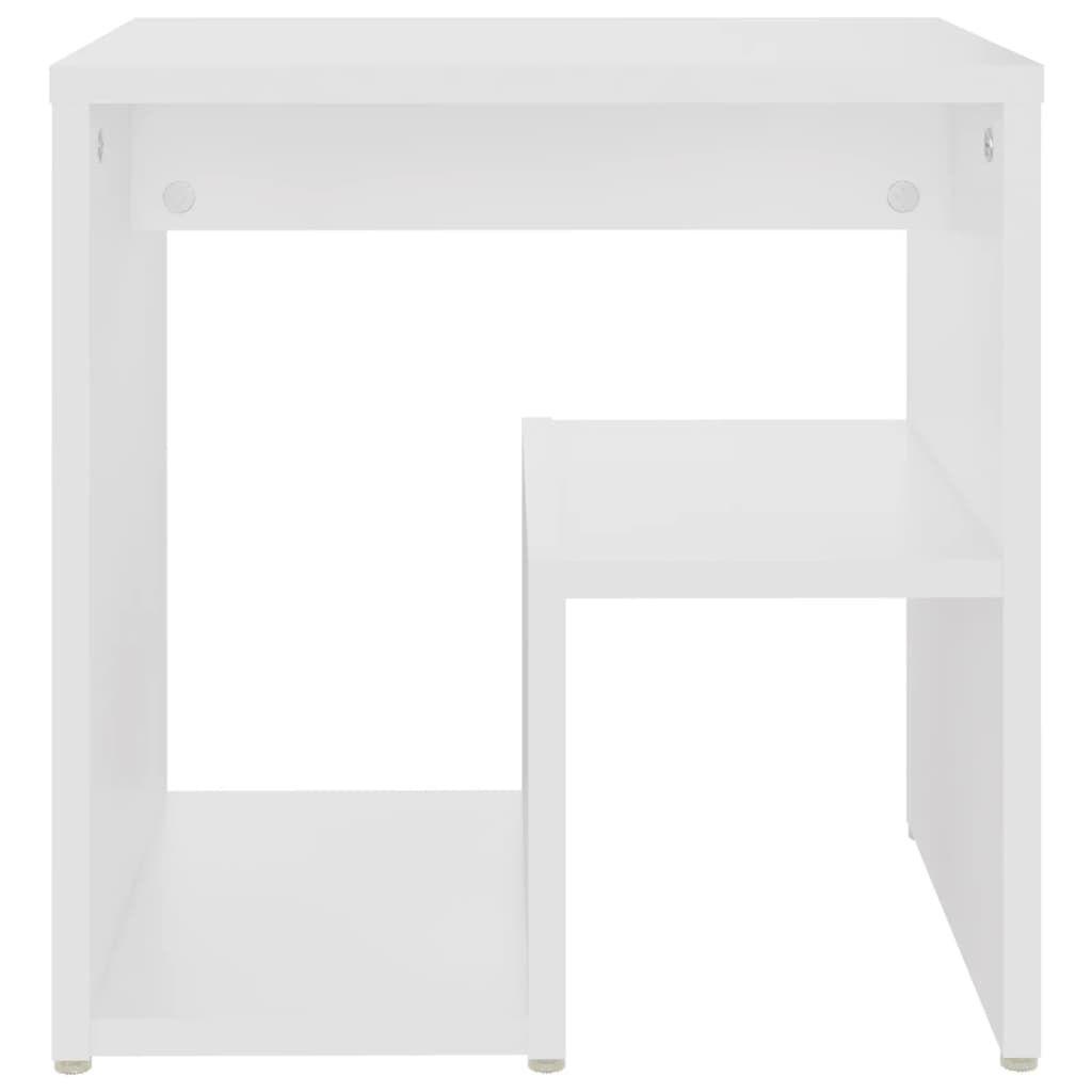 vidaXL خزانة سرير لون أبيض 40×30×40 سم خشب صناعي