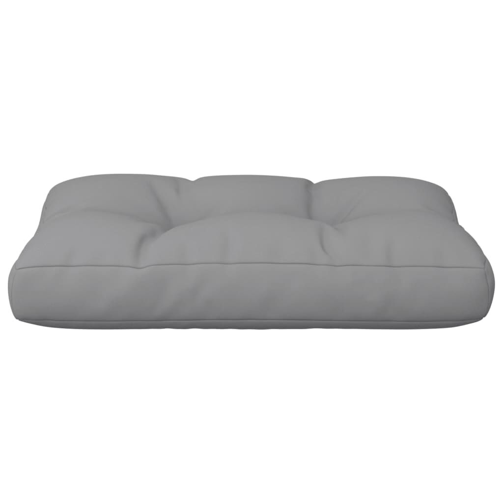 vidaXL وسادة أريكة طبلية رمادي 50×40×10 سم