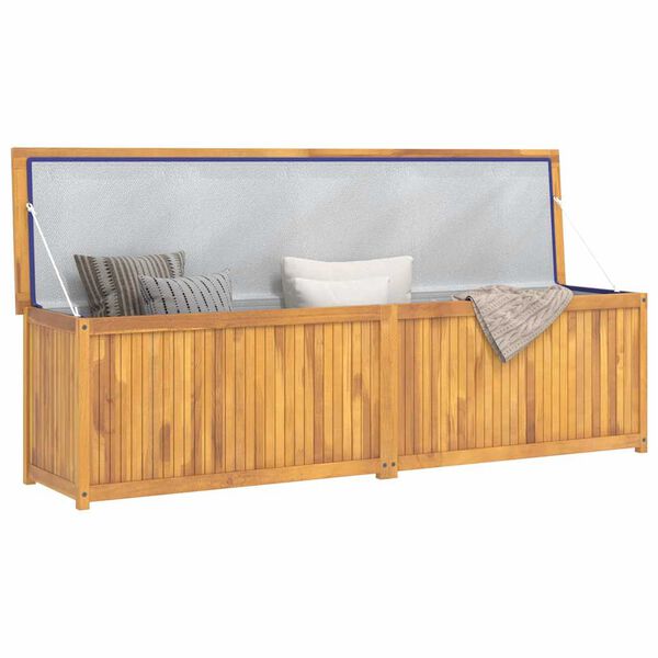 vidaXL صندوق حديقة 200×50×55 سم خشب ساج صلب