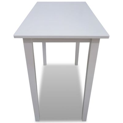 vidaXL طاولة بار خشب أبيض