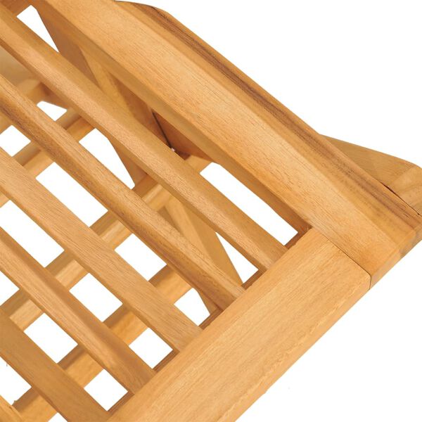 vidaXL كراسي حديقة قابلة للطي 8 ق 47x62x90 سم خشب ساج صلب