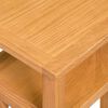 vidaXL طاولة جانبية مع رف مجلات 27×35×55 سم خشب بلوط صلب