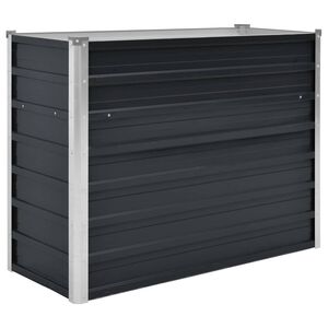 vidaXL حوض حديقة مرتفع أنثراسيت 100&times;40&times;77 سم فولاذ مجلفن