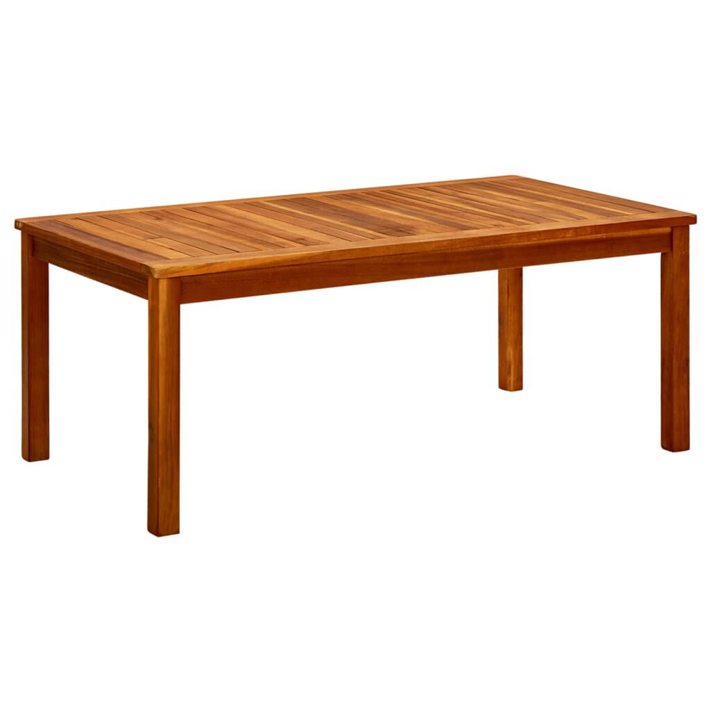 vidaXL طاولة قهوة للحديقة 110×60×45 سم خشب أكاسيا صلب
