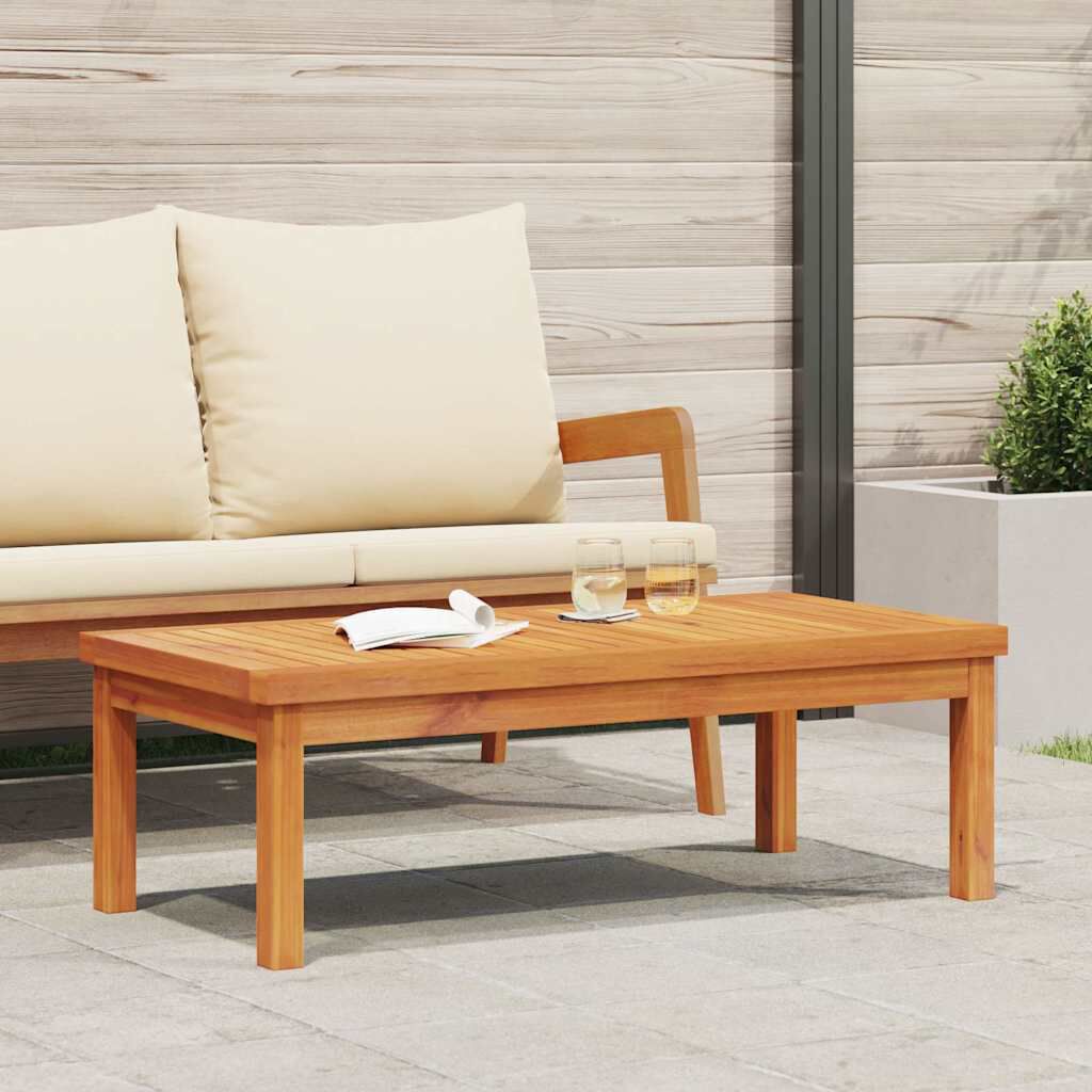 vidaXL طاولة قهوة 100×50×33 سم خشب أكاسيا صلب