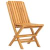 vidaXL كراسي حديقة قابلة للطي 4 ق 47x47x89 سم خشب ساج صلب