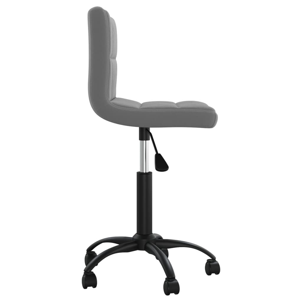 vidaXL كرسي مكتب دوار مخمل رمادي داكن