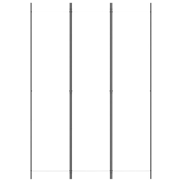 vidaXL مقسم غرفة 4-ألواح أبيض 150×220 سم قماش