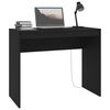 vidaXL مكتب لون أسود 90×40×72 سم خشب صناعي