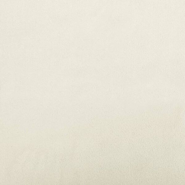 vidaXL كرسي بمساند ذراعين لون كريمي 79x79x62 سم مخمل