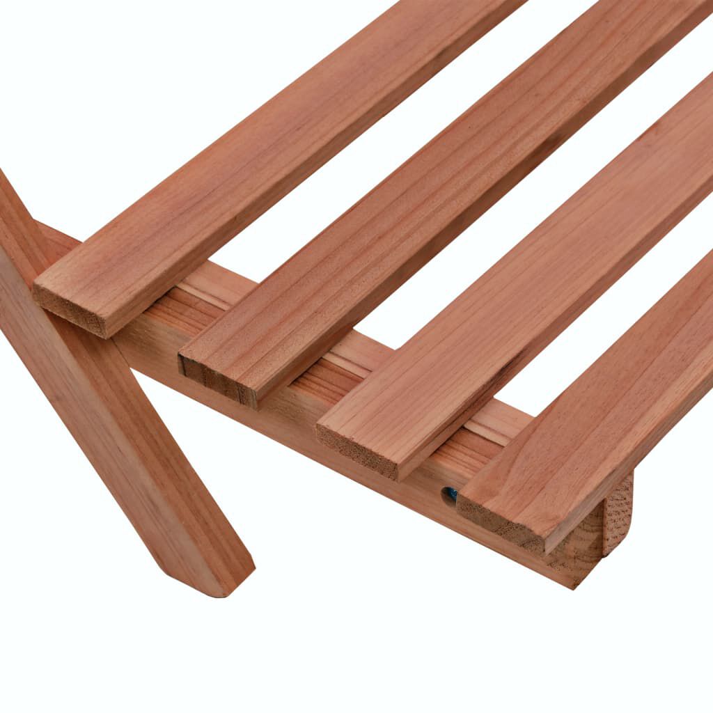 vidaXL حامل نباتات مكون من 3 طبقات خشب أرز 48×45×40 سم
