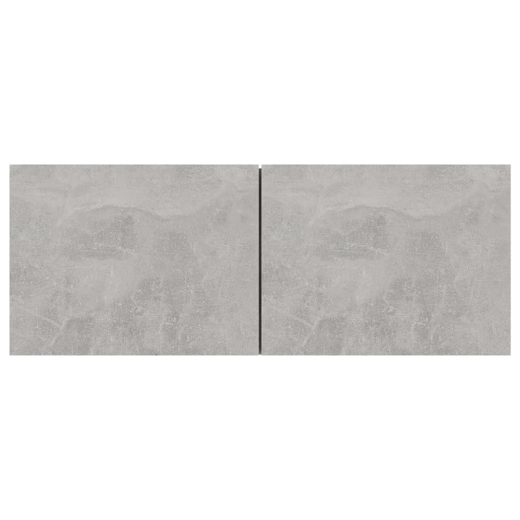 vidaXL خزانة تلفزيون رمادي أسمنتي 80×30×30 سم خشب صناعي