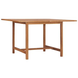 vidaXL طاولة سفرة حديقة 75x110x110 سم خشب ساج صلب