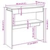 vidaXL طاولة كونسول لون أبيض 80&times;30&times;80 سم خشب صناعي