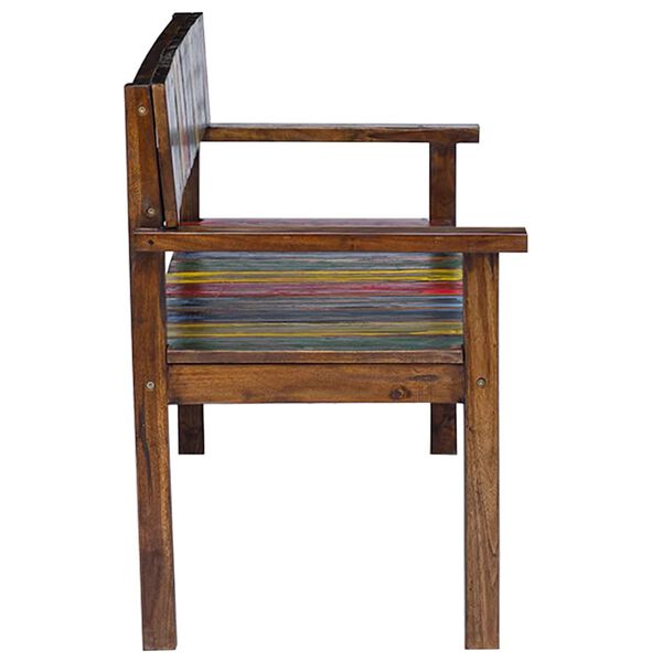 vidaXL كراسي سفرة 4 ق خشب مُستصلح صلب