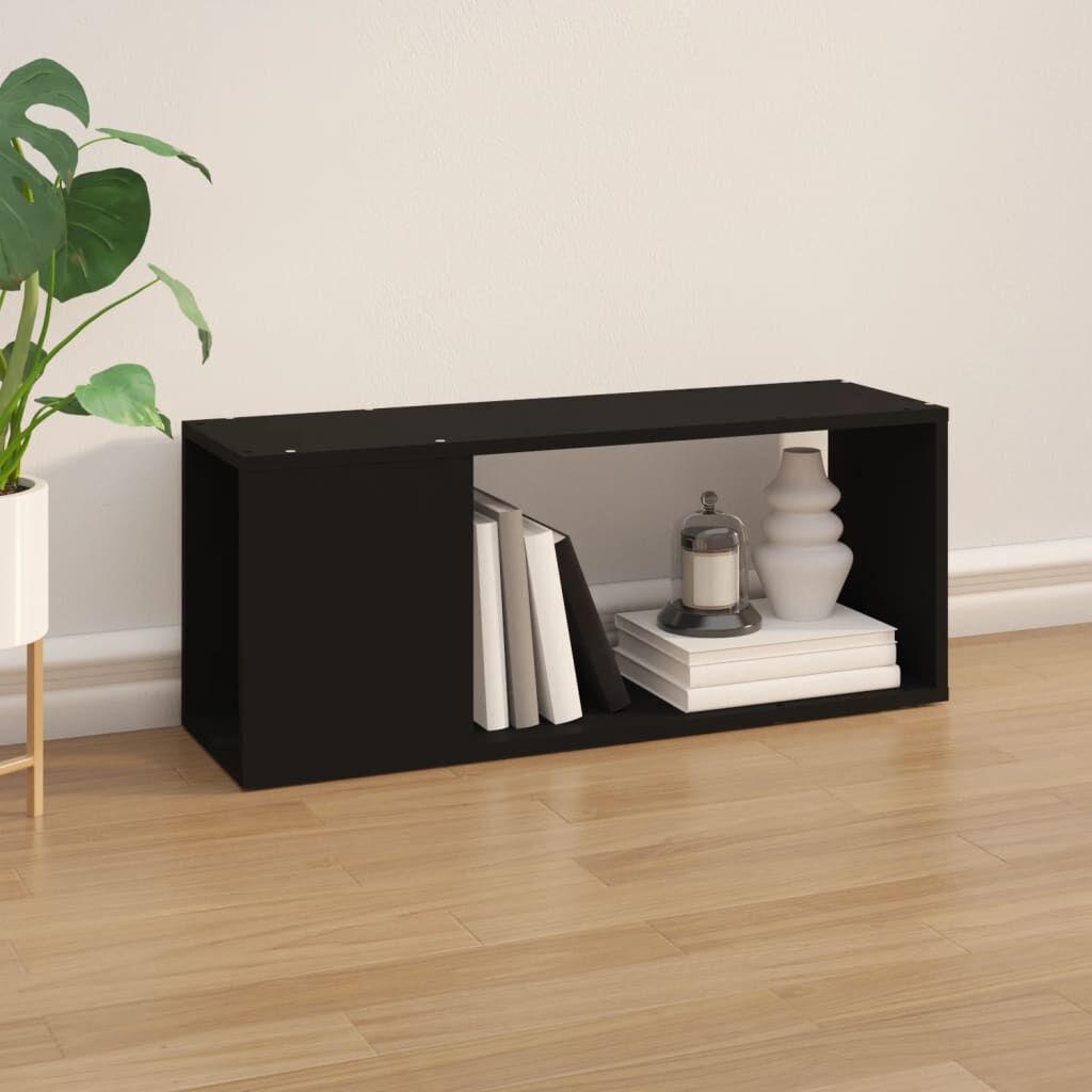 vidaXL خزانة تلفزيون 80×24×32 سم خشب صناعي أسود