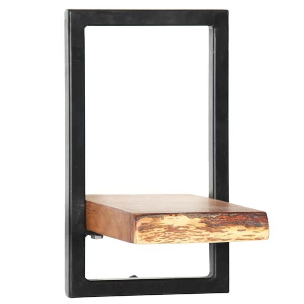 vidaXL طقم 5 قطع رف جداري خشب سنط صلب وفولاذ