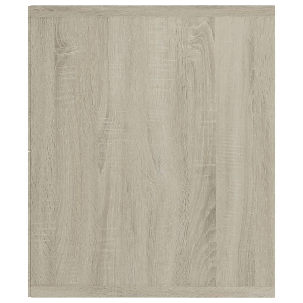 vidaXL خزانة كتب/خزانة تلفزيون سونوما أوك 143×30×36 سم خشب مضغوط