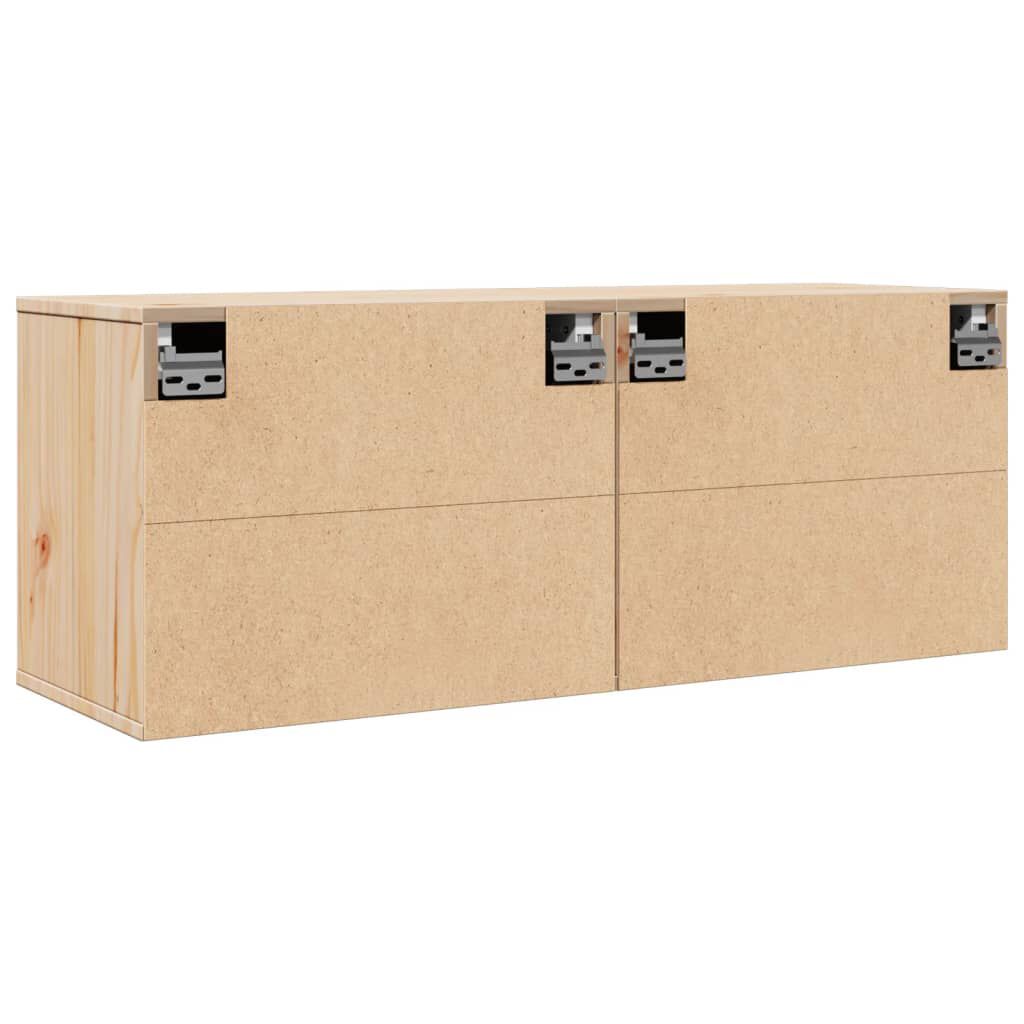 vidaXL خزانات حائط 2ق 35x30x45 سم خشب صنوبر صلب