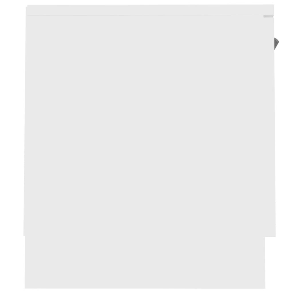 vidaXL خزانة تلفزيون أبيض 140×35×40 سم خشب صناعي