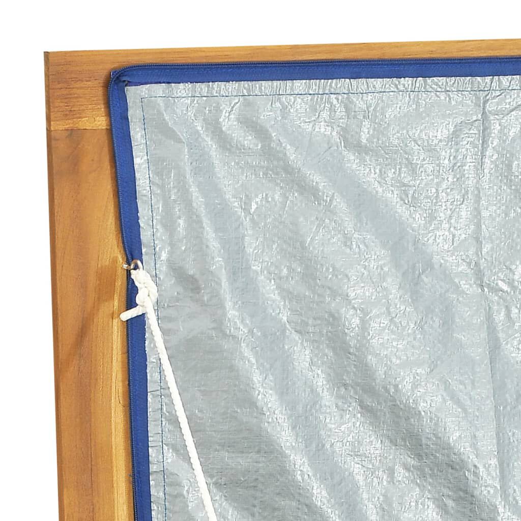 vidaXL صندوق حديقة 200×50×55 سم خشب ساج صلب