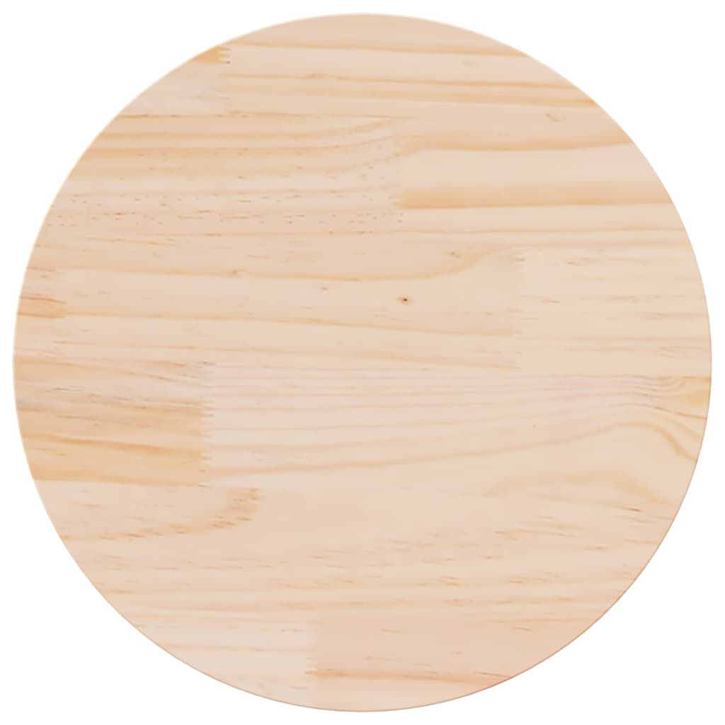 vidaXL سطح طاولة قطر 2,5x60 سم خشب صنوبر صلب