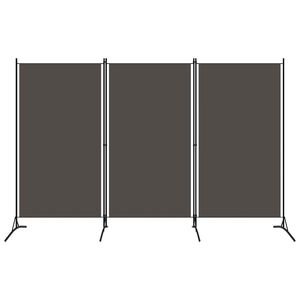 vidaXL فاصل غرفة 3 ألواح أنثراسيت 260&times;180 سم