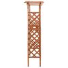 vidaXL تعريشة مع بوابة 116×40×204 سم خشب تنوب صلب