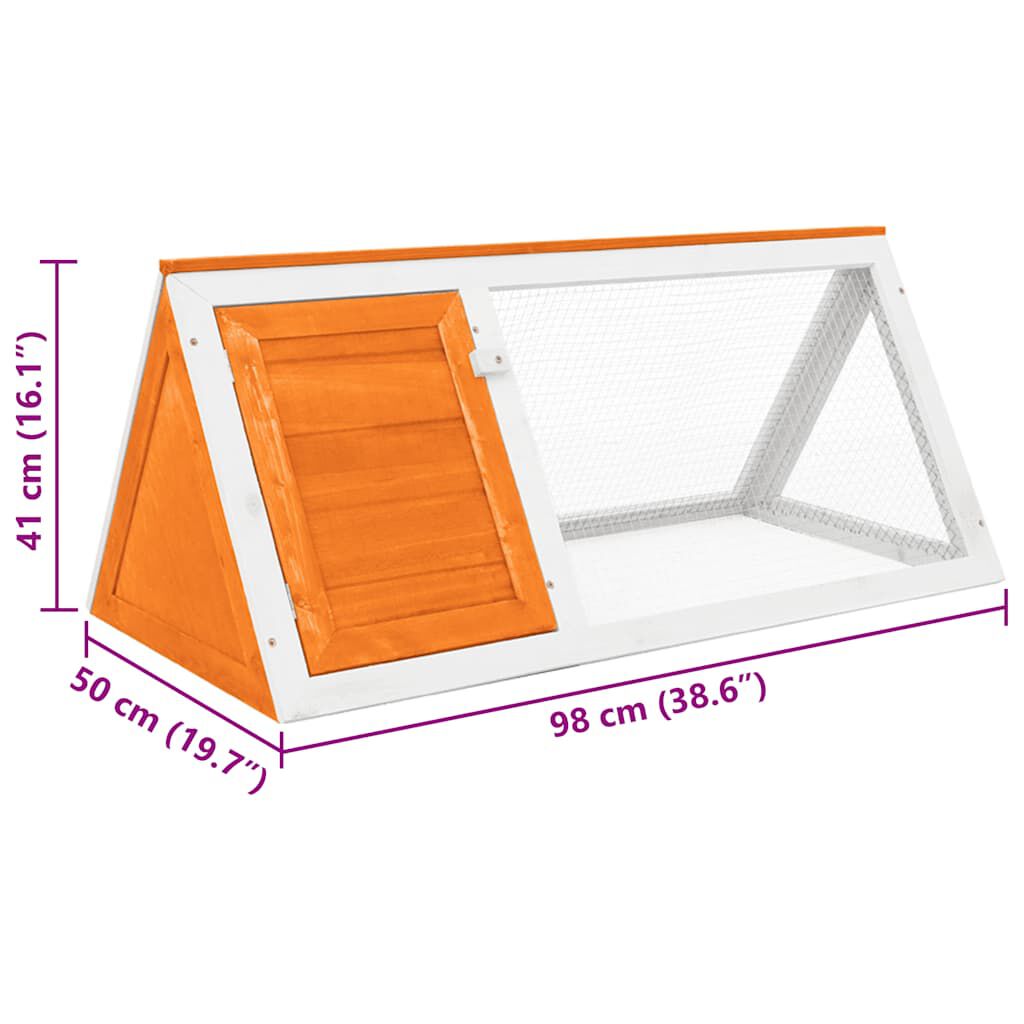 vidaXL قفص أرانب وحيوانات خشب