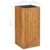 vidaXL حوض حديقة مرتفع 43.5×43.5×90 سم خشب أكاسيا صلب